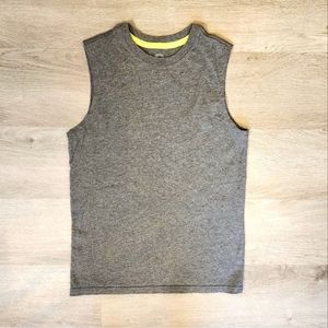 Wonder Nation Boy's Crew Neck Sleeveless Solid Grey Pullover Tank Top Large L